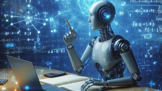 Una IA resolviendo un problema matemático.