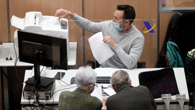 Imagen de archivo de una oficina de la Agencia Tributaria.