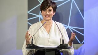La ministra de Vivienda y Agenda Urbana, Isabel Rodríguez, interviene durante la presentación de un proyecto sobre la vulnerabilidad urbana y social de España
