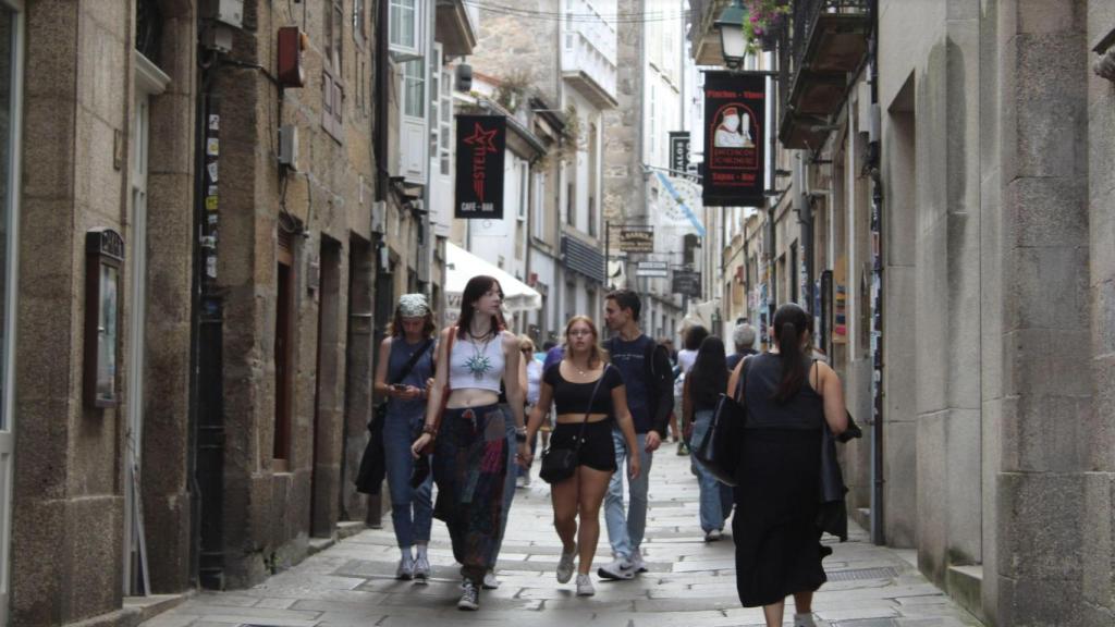 Rúa del Franco, en Santiago.