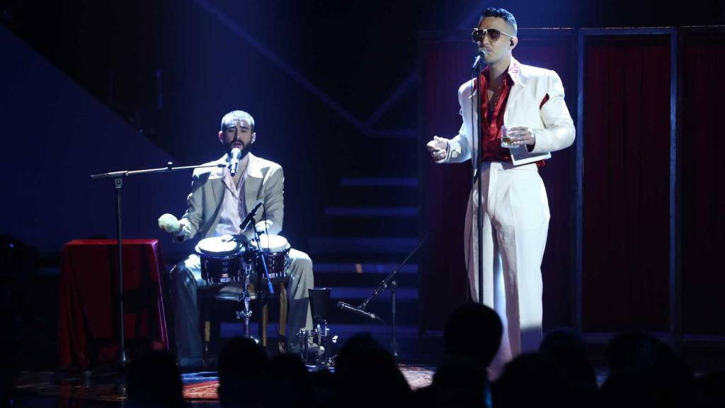 C. Tangana en su actuación en 'OT 2018'.