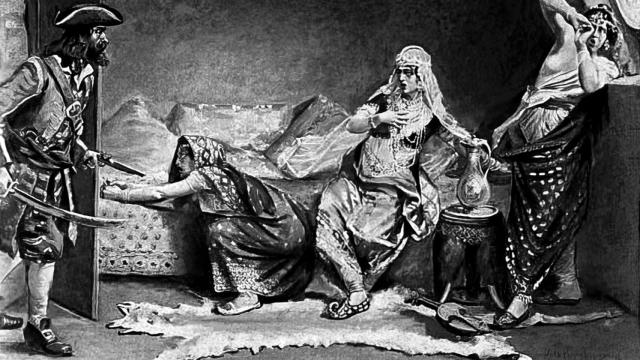 Henry Every durante el asalto al Ganj-i-Sawai.