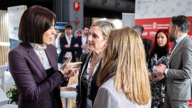 La ministra de Ciencia, Innovación y Universidades, Diana Morant, durante su recorrido por Science for Industry (S4i).