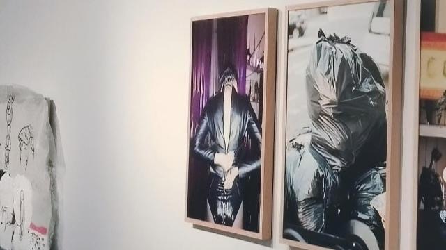 Detalle del montaje de la nueva exposición en Las Cigarreras de Alicante.