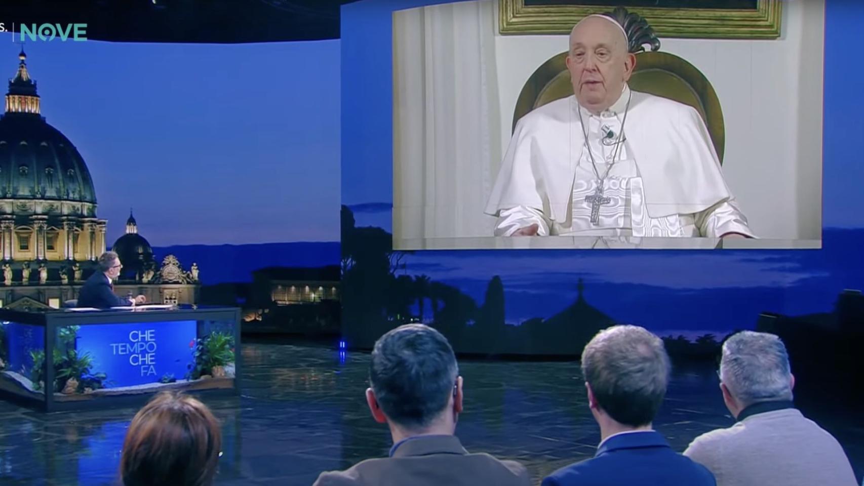 El Papa Francisco y Fabio Fazio.