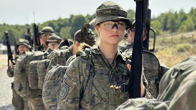 La Princesa, en uno de sus entrenamientos.