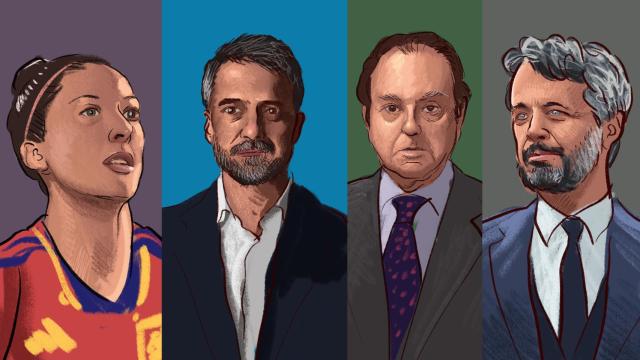 Jenni Hermoso, Carlos Franganillo, Jaime Alfonsín de las nieves y Federico X.