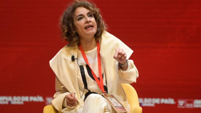La vicepresidenta Primera del Gobierno y Ministra de Hacienda, María Jesús Montero, durante la convención política del PSOE.