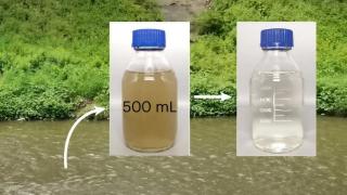 Ejemplo de agua filtada