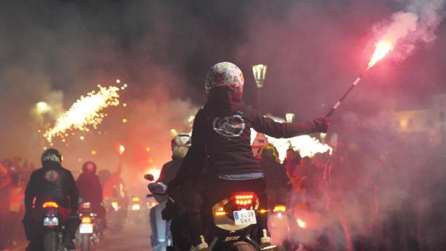 Desfile de antorchas en Motauros