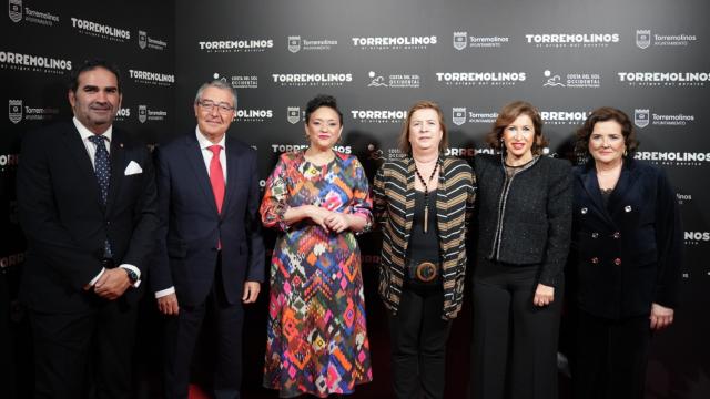 Las autoridades en un momento del acto de Torremolinos en Madrid.