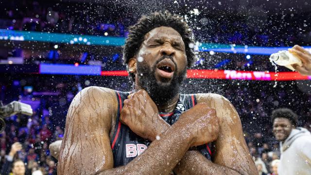 Joel Embiid, tras anotar 70 puntos en un partido de la NBA