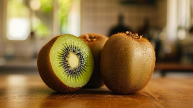 Kiwis como fuente de fibra para el organismo.