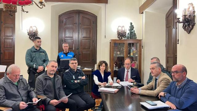 Reunión de la Junta de Seguridad del Carnaval del Toro, esta mañana en el Ayuntamiento de Ciudad Rodrigo