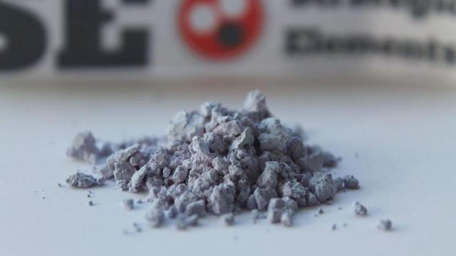 Óxido de neodimio. Foto: Instituto de tierras raras y metales