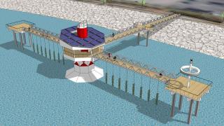 Infografía del proyecto ‘Peiraos do Solpor’.