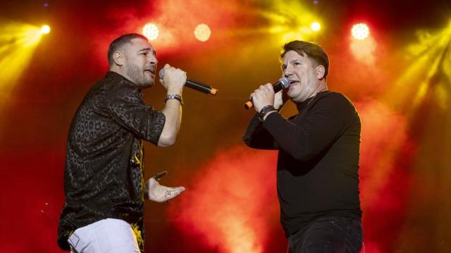 Los cantantes Andy y Lucas durante un concierto en Madrid, en una imagen de archivo. EFE / Daniel González