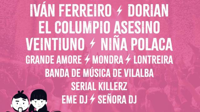 FIV de Vilalba (Lugo) 2024: Cartel con Iván Ferreiro, Veintiuno, Niña Polaca o El Columpio Asesino