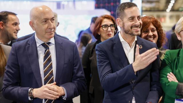 Alejandro Soler y Carlos Fernández Bielsa durante la jornada inaugural de la Feria de Turismo de Madrid