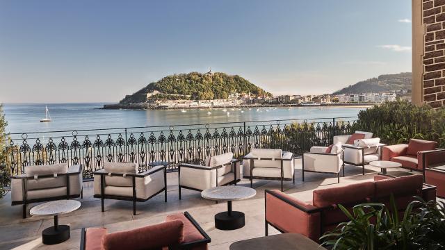 El menú de 45 euros en una azotea con vistas a la playa de la Concha