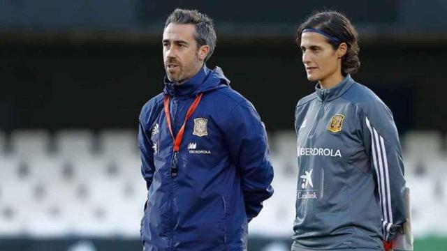 Jorge Vilda y Montse Tomé, en su época juntos en la Selección