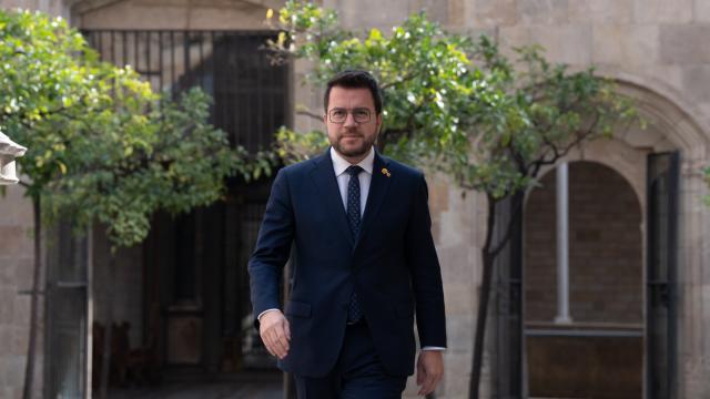 Pere Aragonès, esta semana en el Palau de la Generalitat