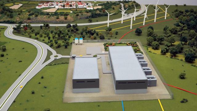 Maqueta de una de las zonas de disponibilidad de AWS en Aragón.