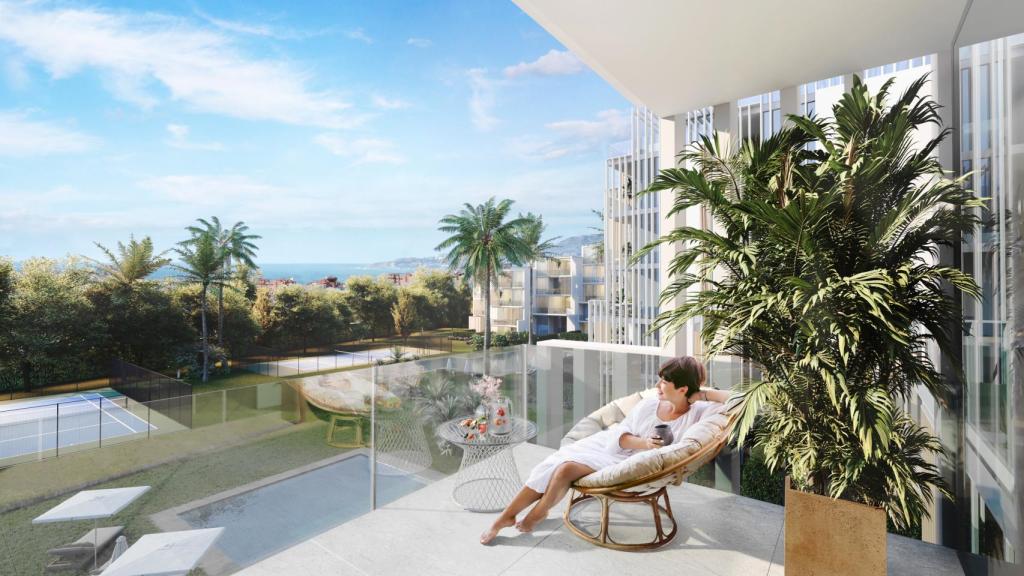 Imágenes de la futura transformación del hotel Los Álamos en el mayor coliving' de Málaga.