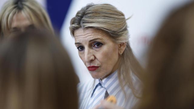 La vicepresidenta segunda y ministra de Trabajo, Yolanda Díaz, este viernes en Fitur.