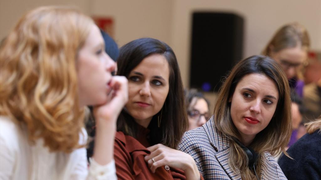 (I-D) Lilith Verstrynge, Ione Belarra e Irene Montero, en una foto de archivo.