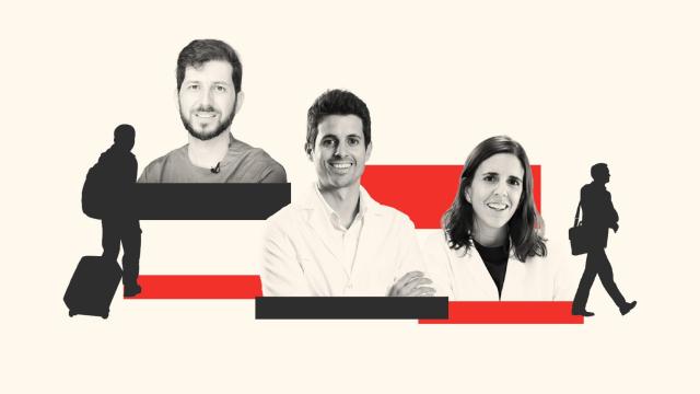 Montaje con los rostros de María Rodríguez, Antonio Arenas y Juan Prieto.