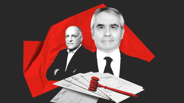 Manuel Rivero y Javier Tebas, en un fotomontaje
