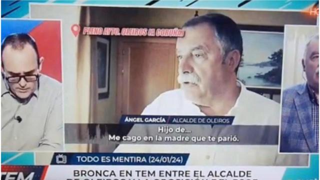 Imagen del programa en el que participó el alcalde de Oleiros
