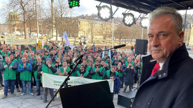 Claus Weselsky , presidente del sindicato alemán de conductores de trenes (GDL).