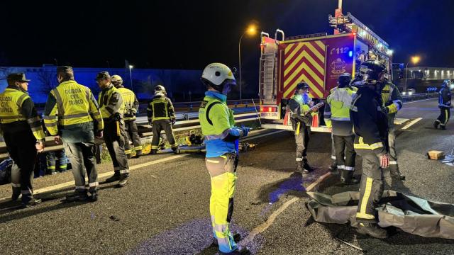 Tres muertos y tres heridos graves en Rivas en un choque con un kamikaze en la A3.