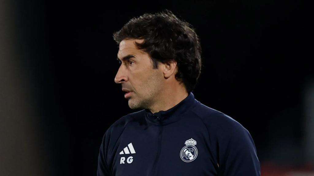 Raúl González, durante un partido del Real Madrid Castilla