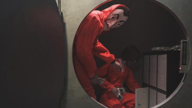 Game Over escape room, ambientado en La Casa de Papel