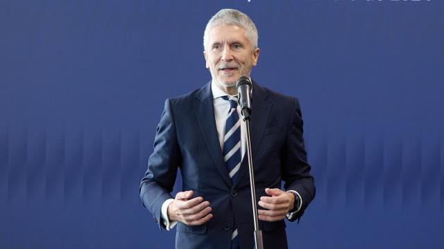 El ministro del Interior, Fernando Grande-Marlaska, durante un evento este lunes.