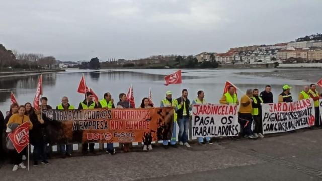 Manifestación del personal de Jardincelas en una foto de archivo.