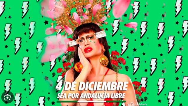 Cartel que publicó la izquierda andaluza