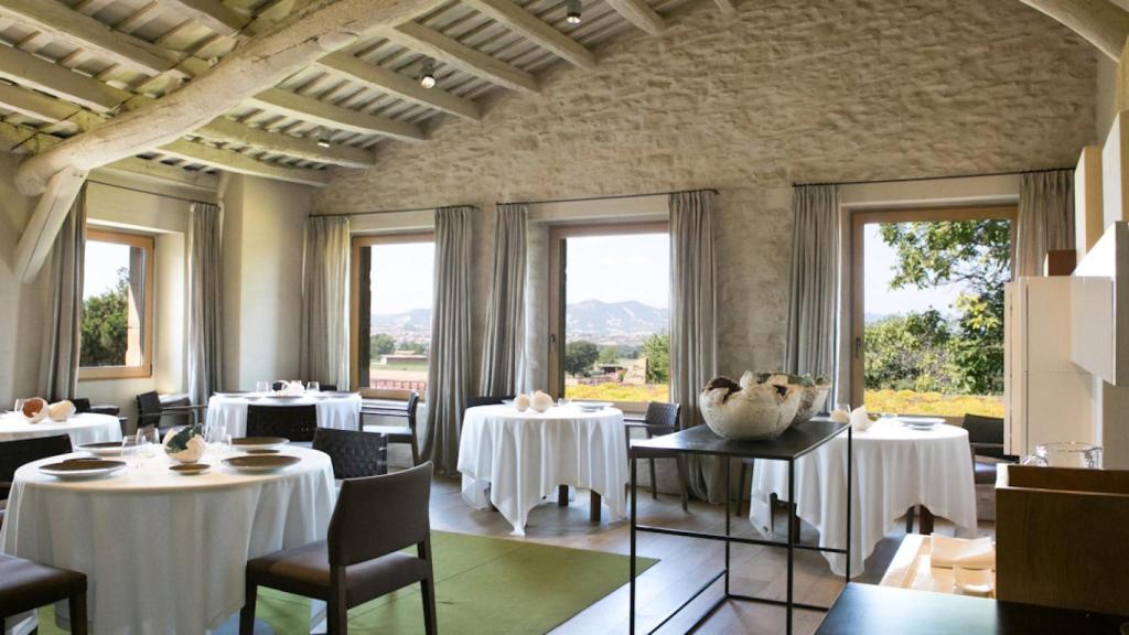 El interior del restaurante Can Jubany.