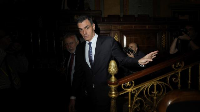 Pedro Sánchez, este martes, en el Congreso de los Diputados