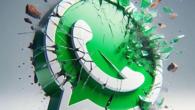 Icono de WhatsApp roto