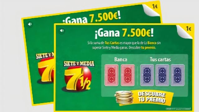 Rasca del 7 y Media de la ONCE.