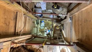 Las excavaciones en el yacimiento de Ilsenhöhle han supuesto un reto logístico para los arqueólogos.