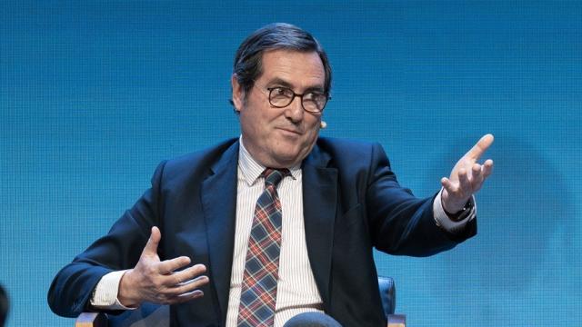 El presidente de la CEOE, Antonio Garamendi, en Barcelona.