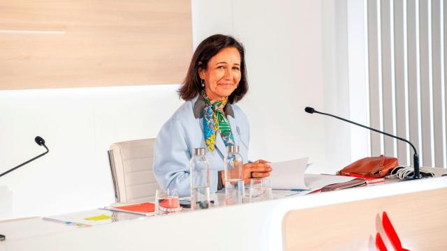 Ana Botín, presidenta de Santander, durante la última presentación de resultados del grupo.