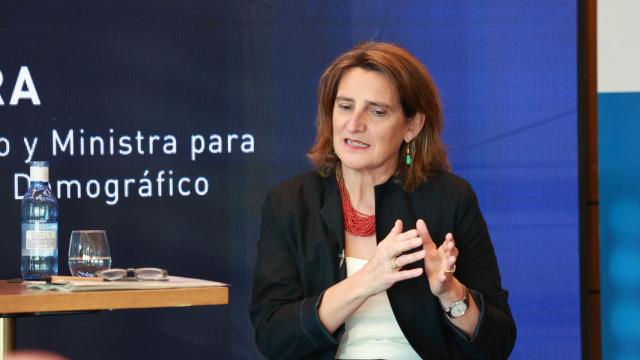 La ministra y vicepresidenta Teresa Ribera este jueves.