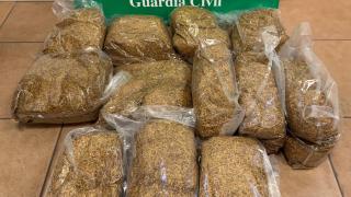 Tabaco incautado por la Guardia Civil
