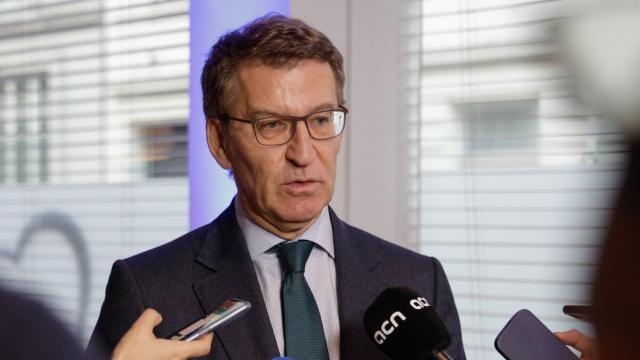 Alberto Núñez Feijóo, este jueves en Bruselas